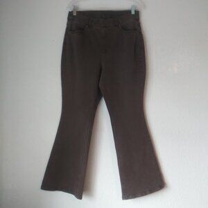Isaac Mizrahi Live! women's size 10P brown pull on pants